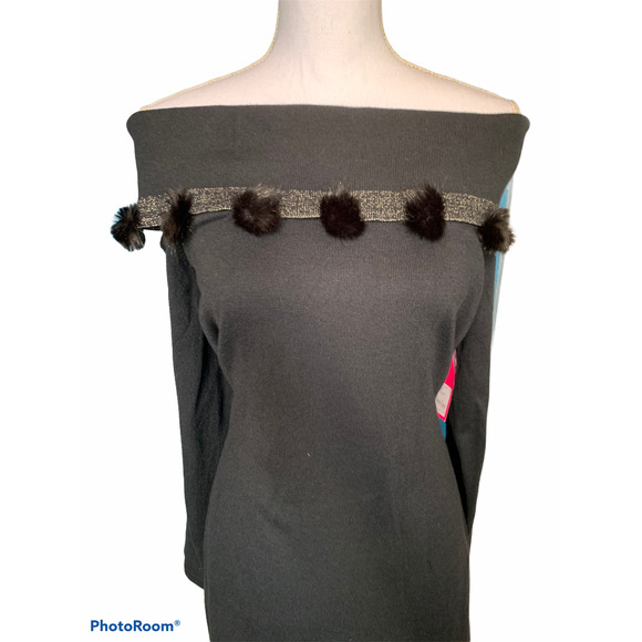 Lilly Pulitzer Dunham sweater dress black XL - Picture 4 of 9